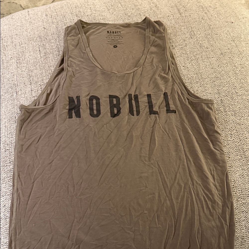NOBULL Men's Brown Tank Top